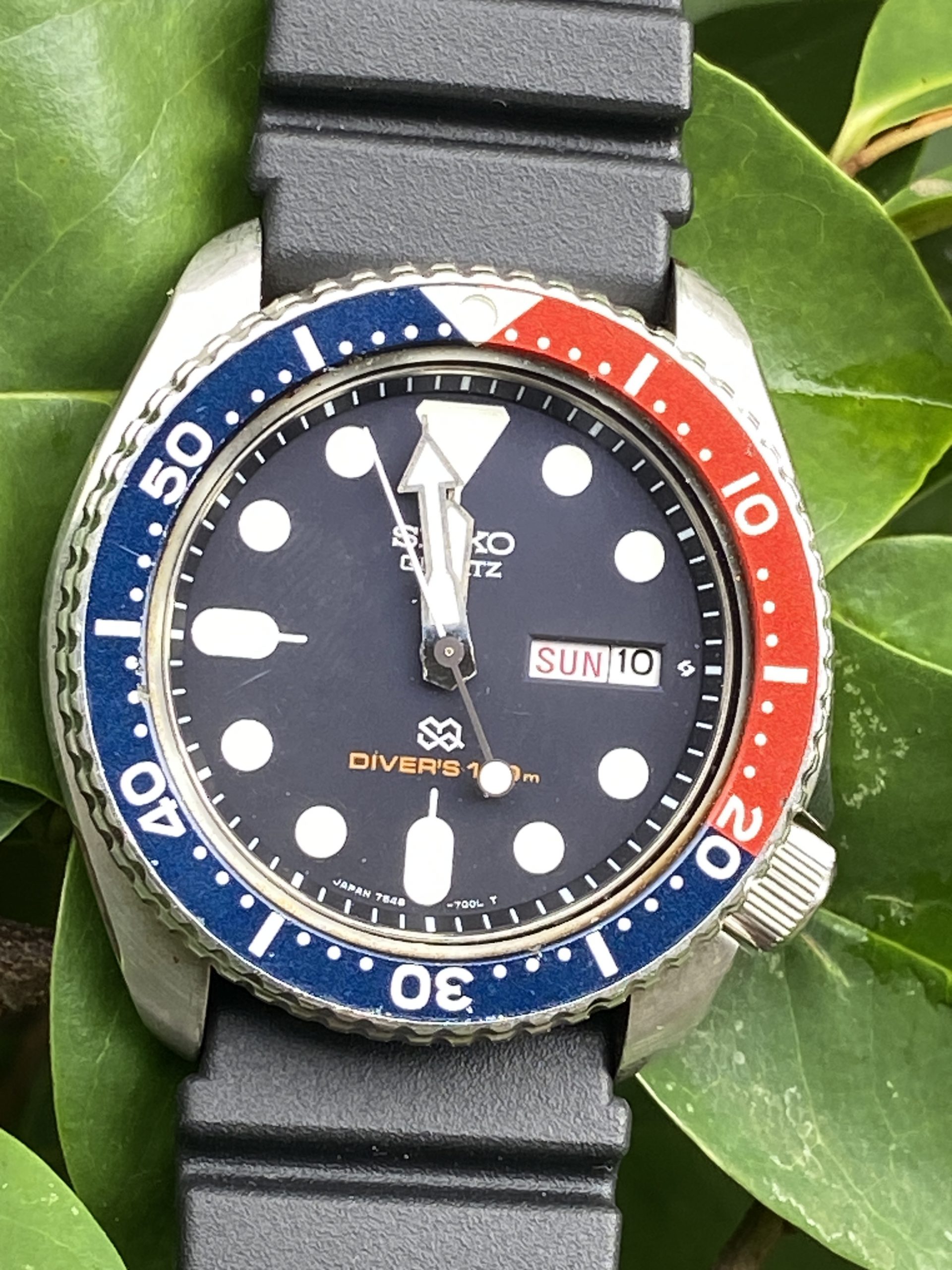 Seiko Pepsi Diver 7548 700F 150m Quartz Watch 42mm