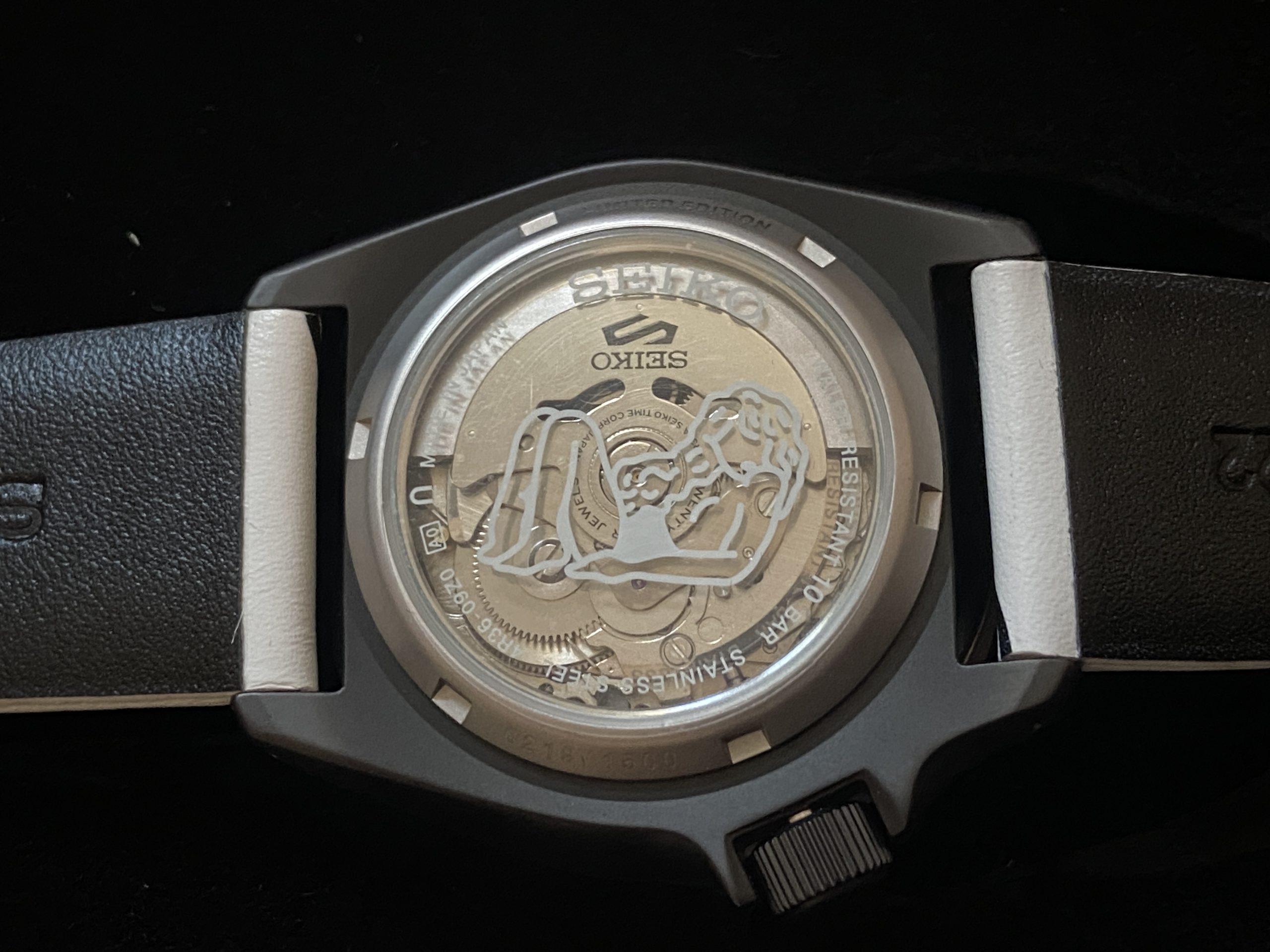 Seiko 5 Sports Moai Collaboration SBSA123 Limited Edition - Image 3