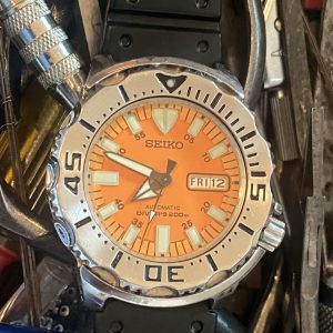 Seiko 7S26-0351 Orange "Monster" Automatic Scuba Diver 42.5mm