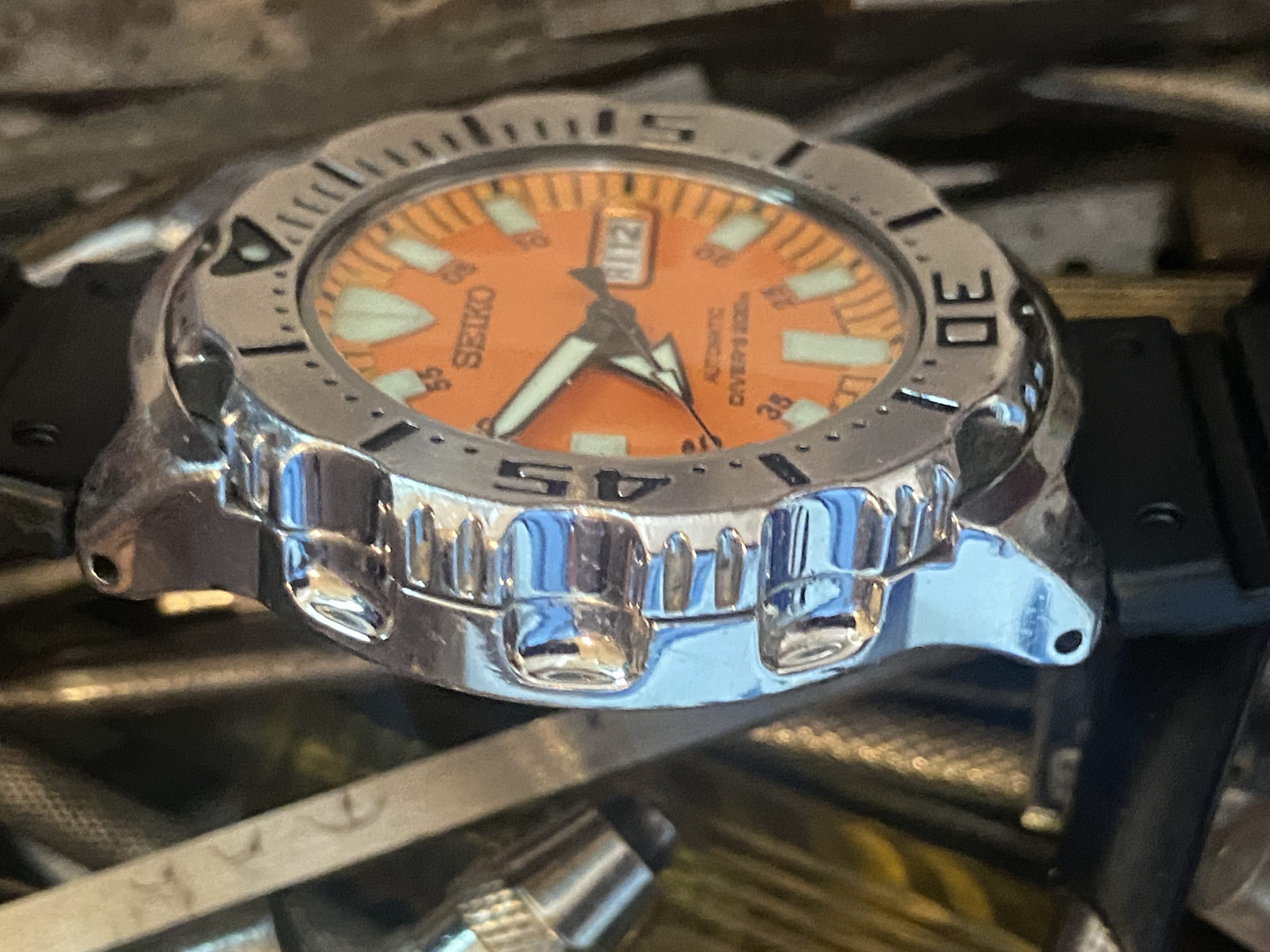 Seiko 7S26-0351 Orange "Monster" Automatic Scuba Diver 42.5mm - Image 2