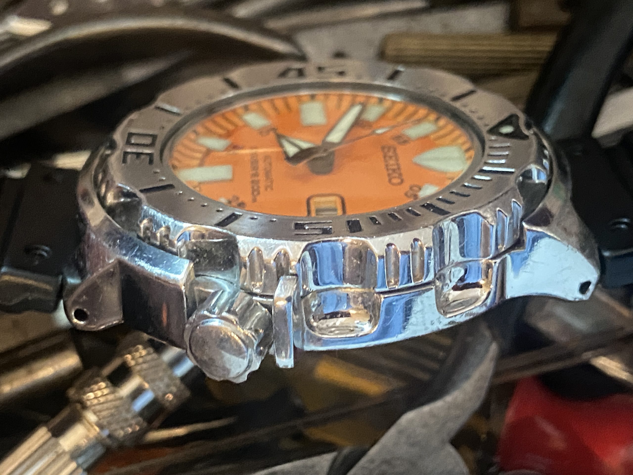 Seiko 7S26-0351 Orange "Monster" Automatic Scuba Diver 42.5mm - Image 3
