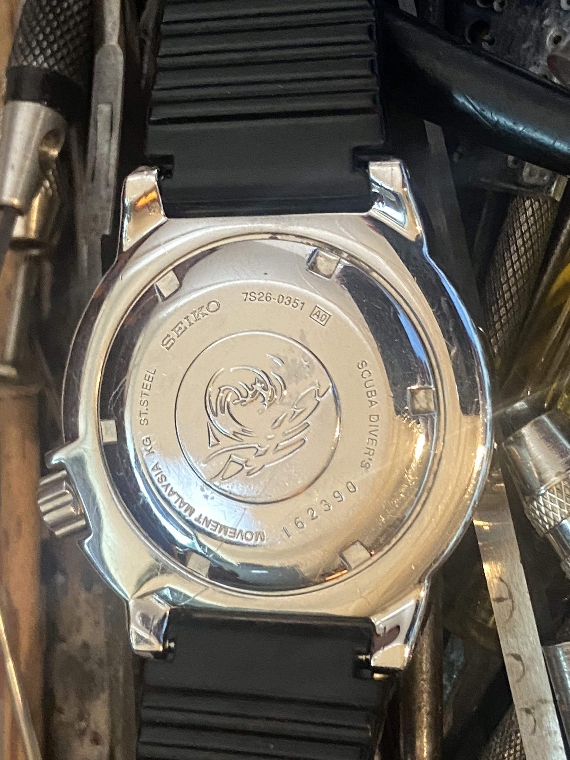 Seiko 7S26-0351 Orange "Monster" Automatic Scuba Diver 42.5mm - Image 5