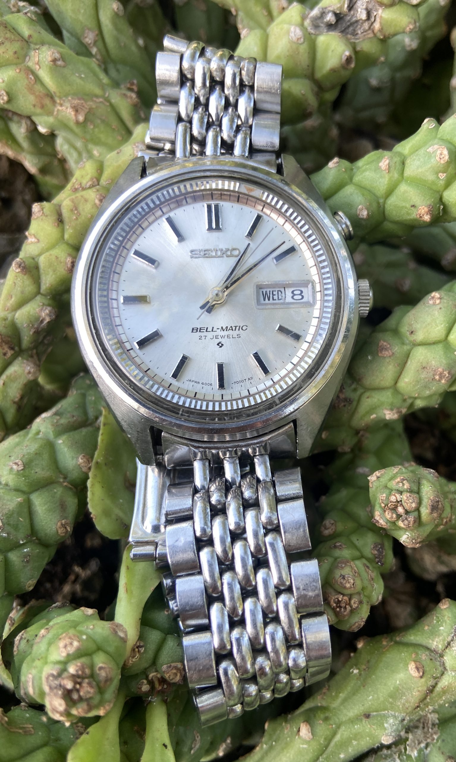 SEIKO Bell-Matic 4006-7000 38mm White Dial Automatic 27J - Image 2