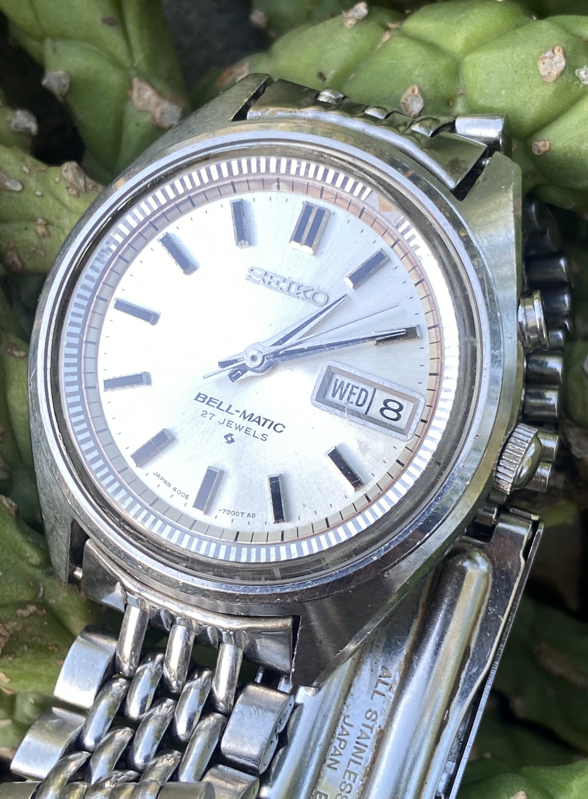 SEIKO Bell-Matic 4006-7000 38mm White Dial Automatic 27J - Image 6