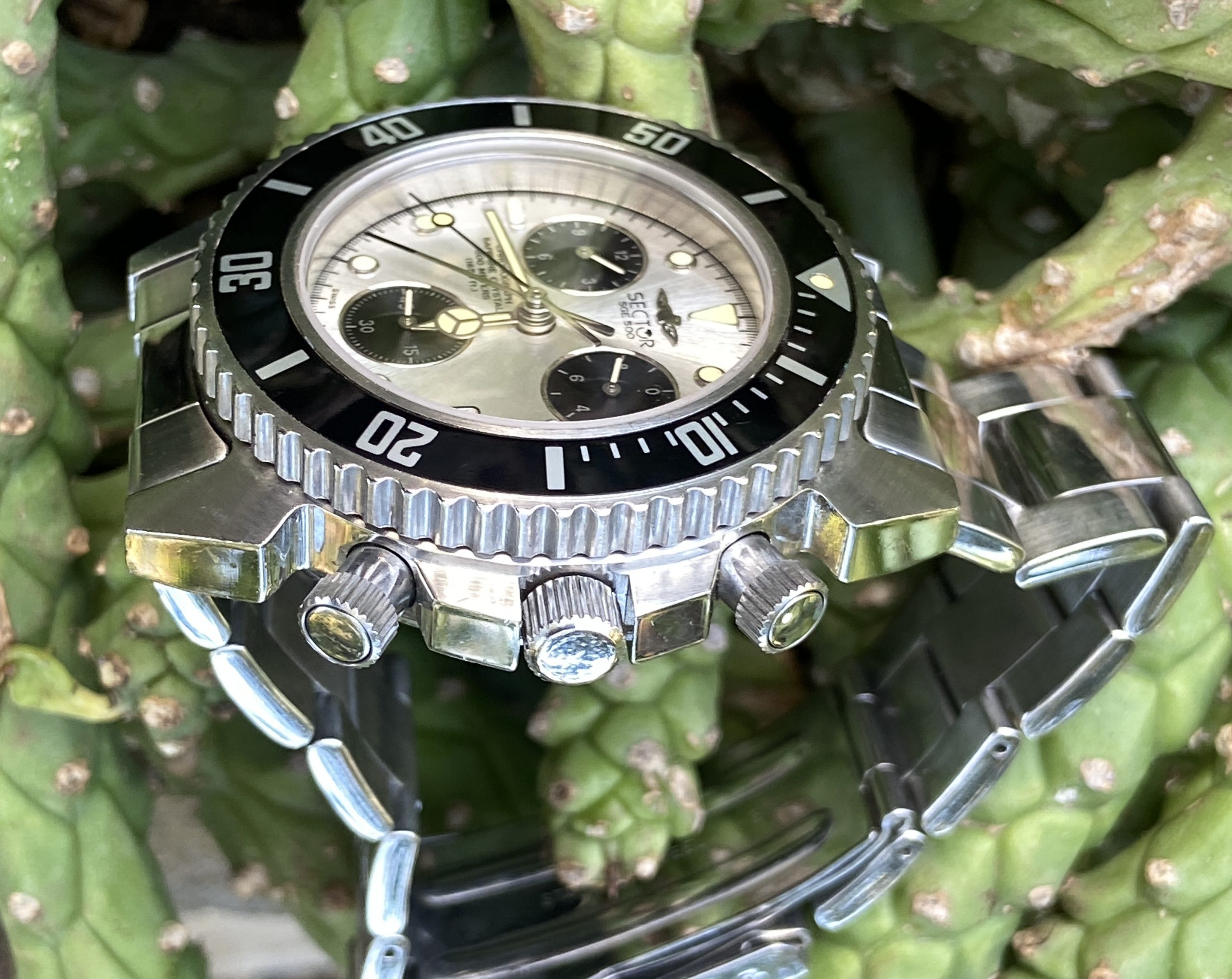 Sector SGE 500 Chronograph Diver 500m Swiss Quartz Watch 40mm - Image 4