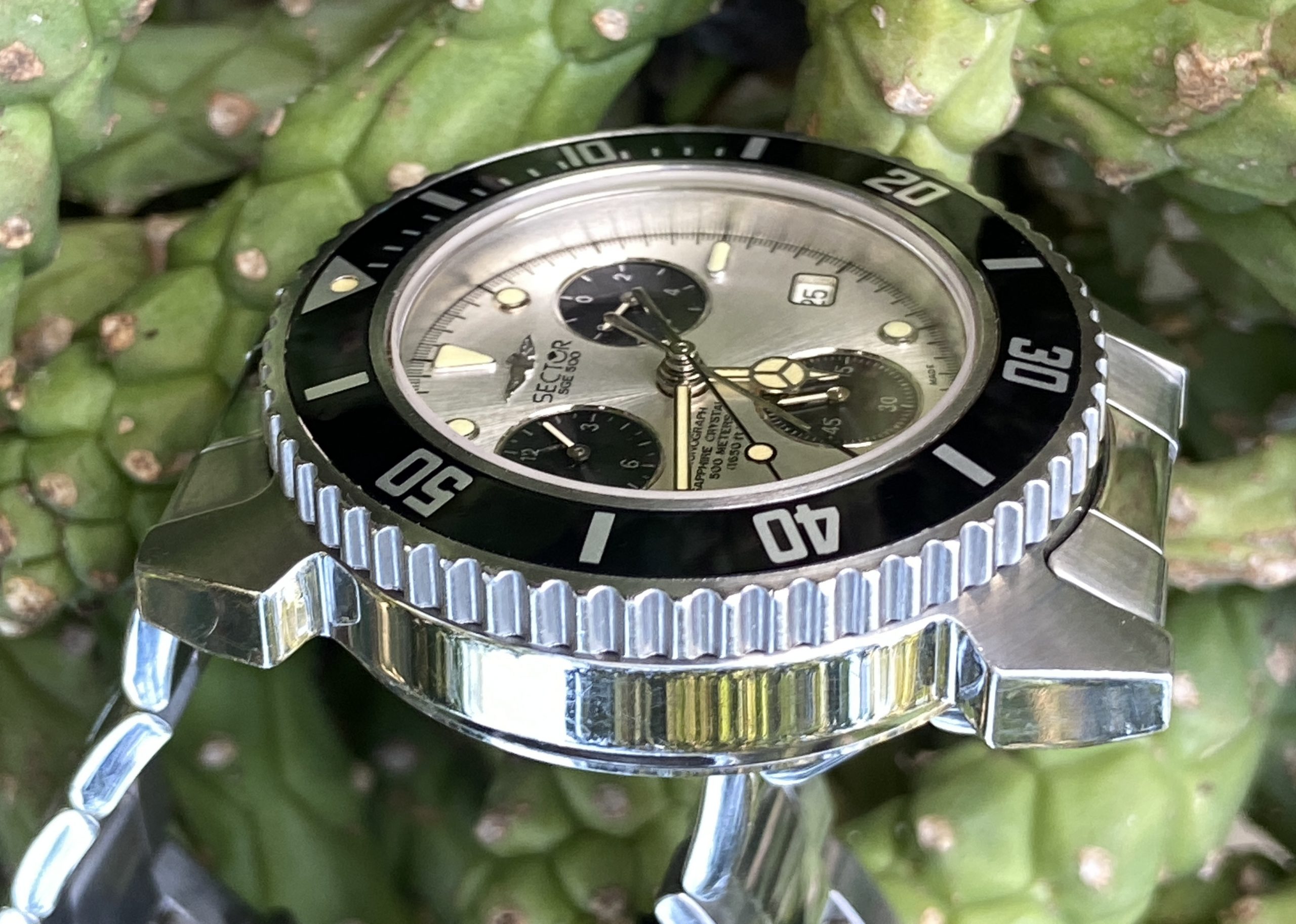 Sector SGE 500 Chronograph Diver 500m Swiss Quartz Watch 40mm - Image 5