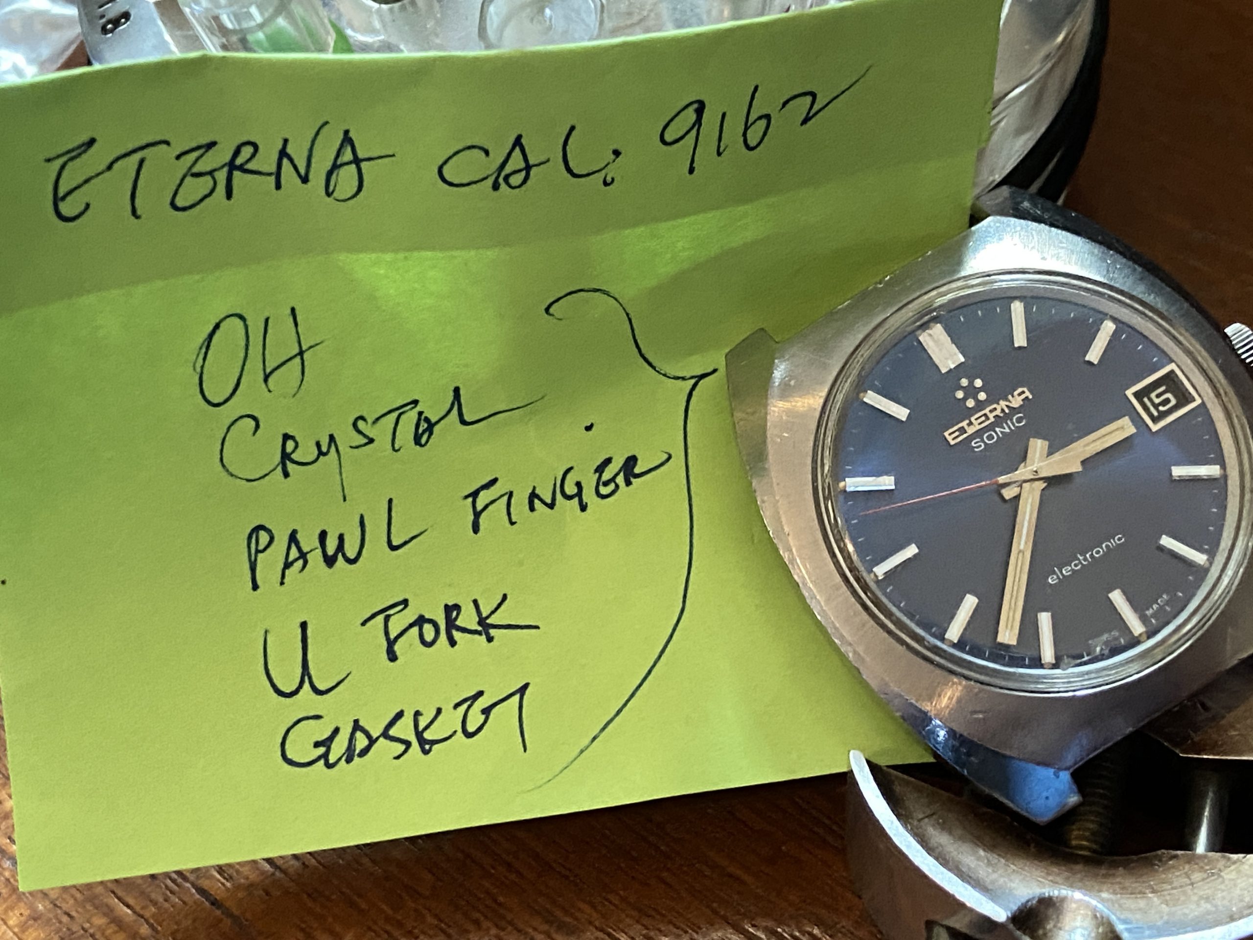 ETERNA SONIC ELECTRONIC Cal 9162 WATCH TUNING FORK REPAIR - Image 6