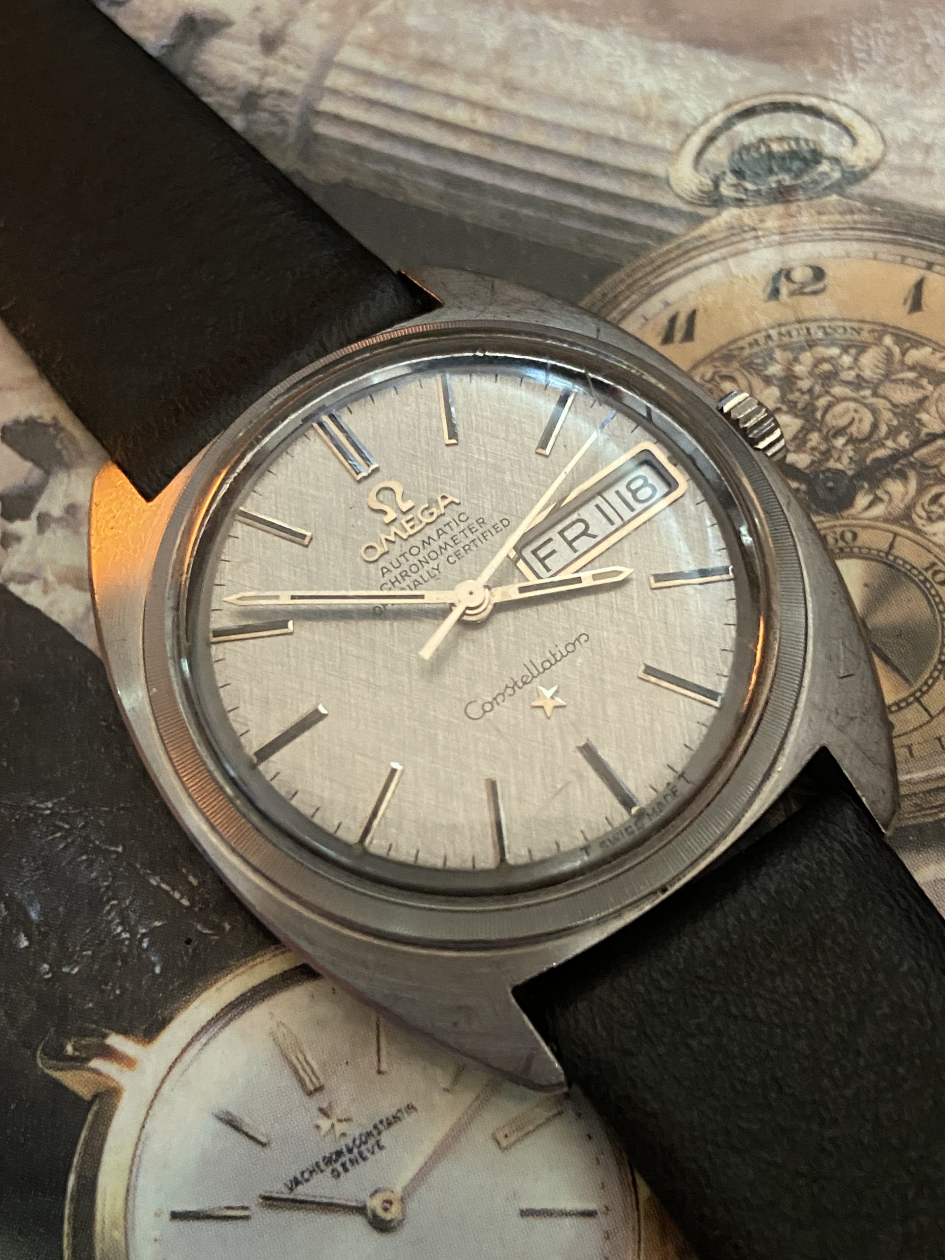 Omega Constellation Automatic Linen Dial Cal 751 Dial Ref 168.019 34mm - Image 2