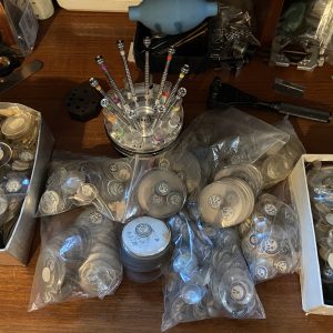 Large Lot 500+ Pocket Watch Crystals NOS Mixed Sizes Vintage