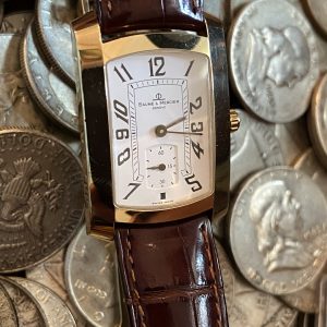 Baume & Mercier Hampton 18K Gold Swiss Mens Dress Watch