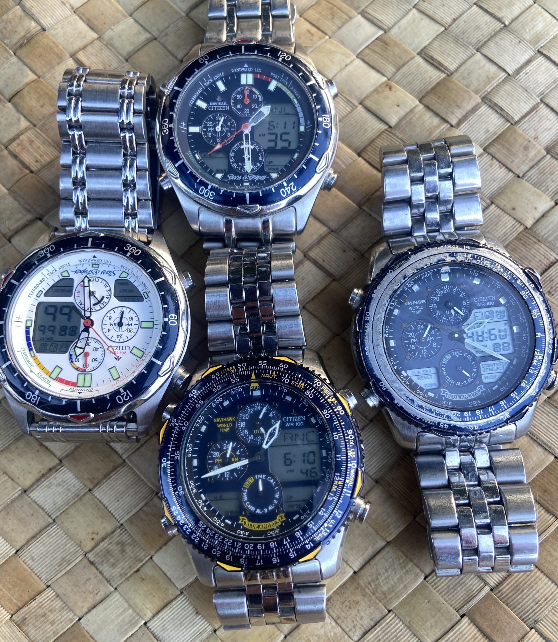 Citizen Navihawk & Navisail Watch Lot Working Project