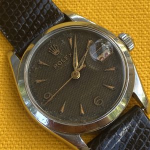 Rolex Oysterdate 6466 Swiss Manual Wind Vintage Tropical Dial Date 30mm