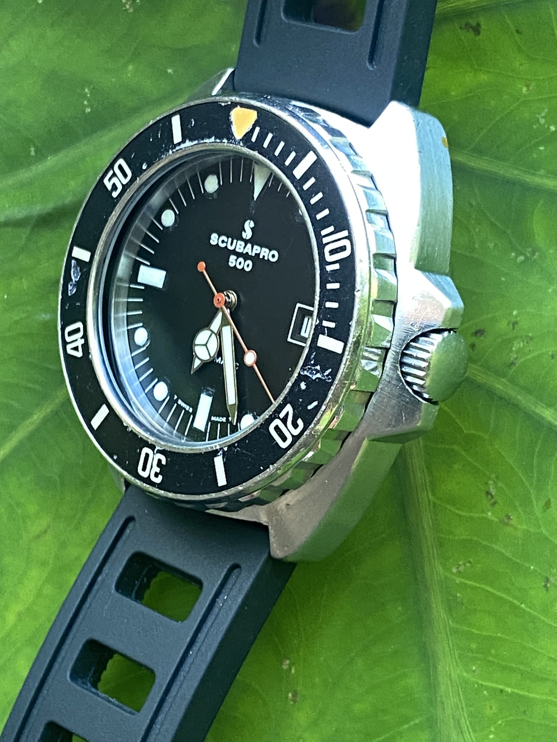 Vintage Scubapro 500 Swiss Automatic Divers Watch, 40mm Serviced - Image 3