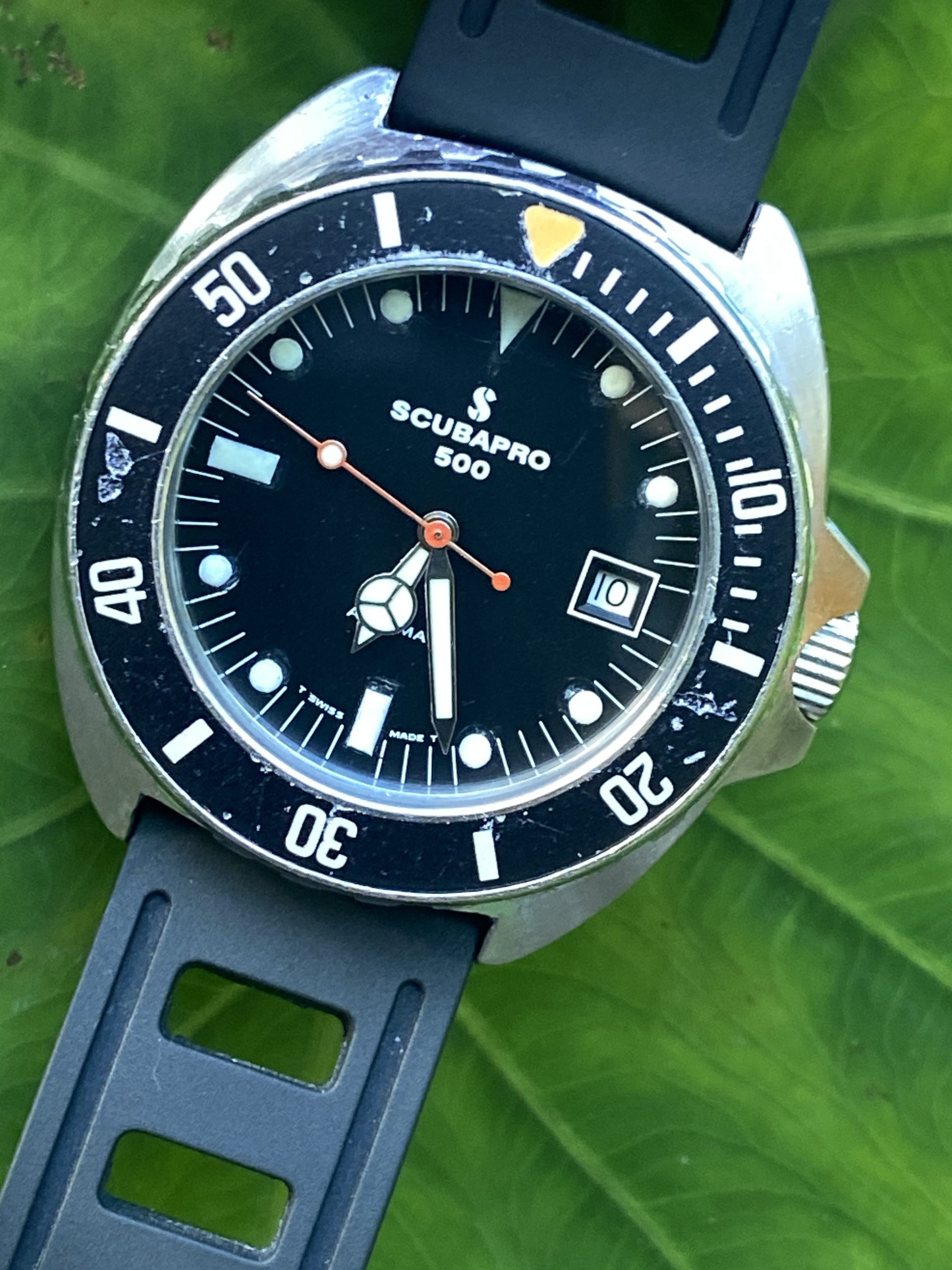 Vintage Scubapro 500 Swiss Automatic Divers Watch, 40mm Serviced - Image 2