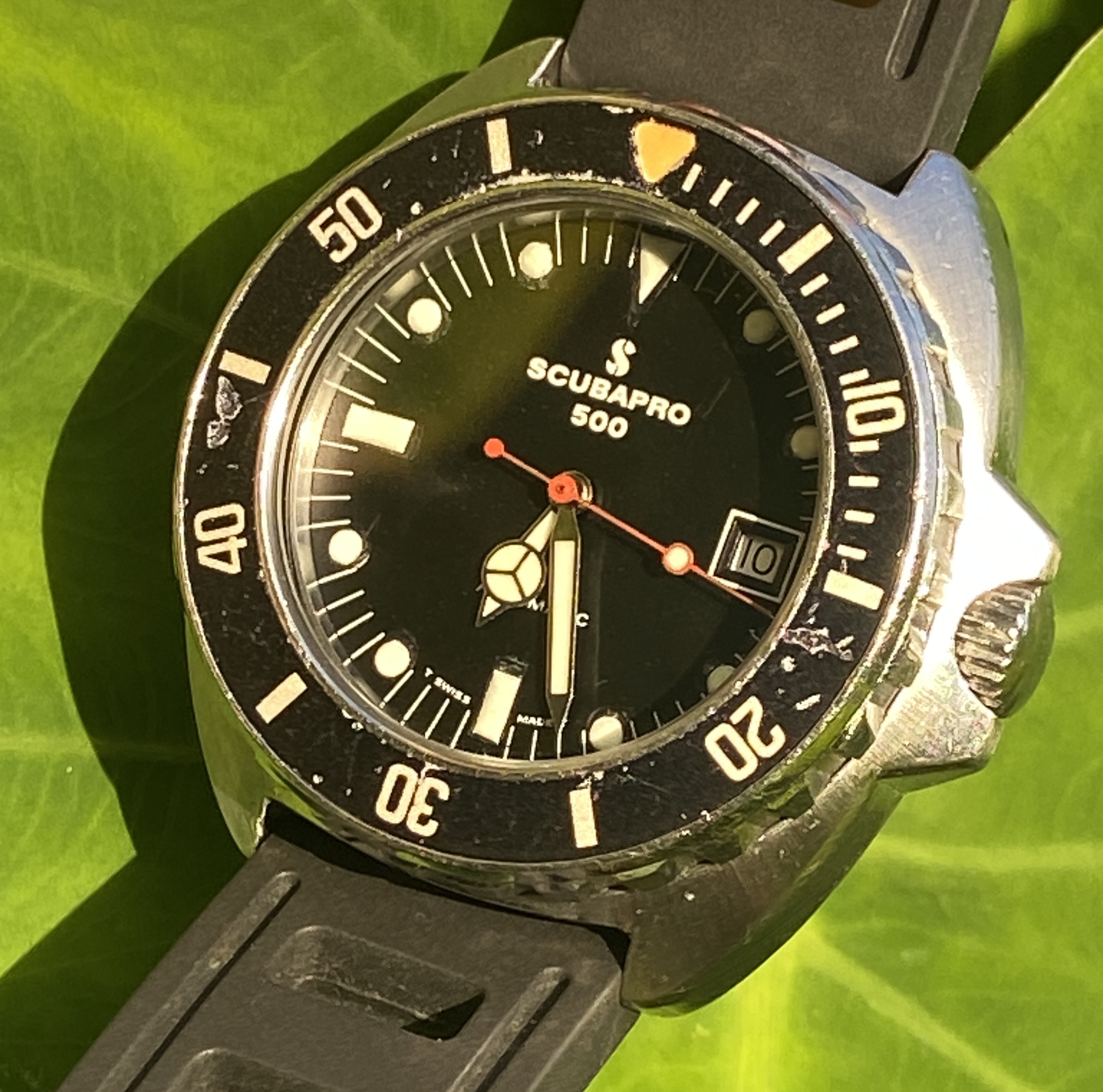 Vintage Scubapro 500 Swiss Automatic Divers Watch, 40mm Serviced