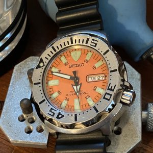 ORANGE Seiko 7S26-0351 Monster Malaysia 200 Meters Diver's Watch Project