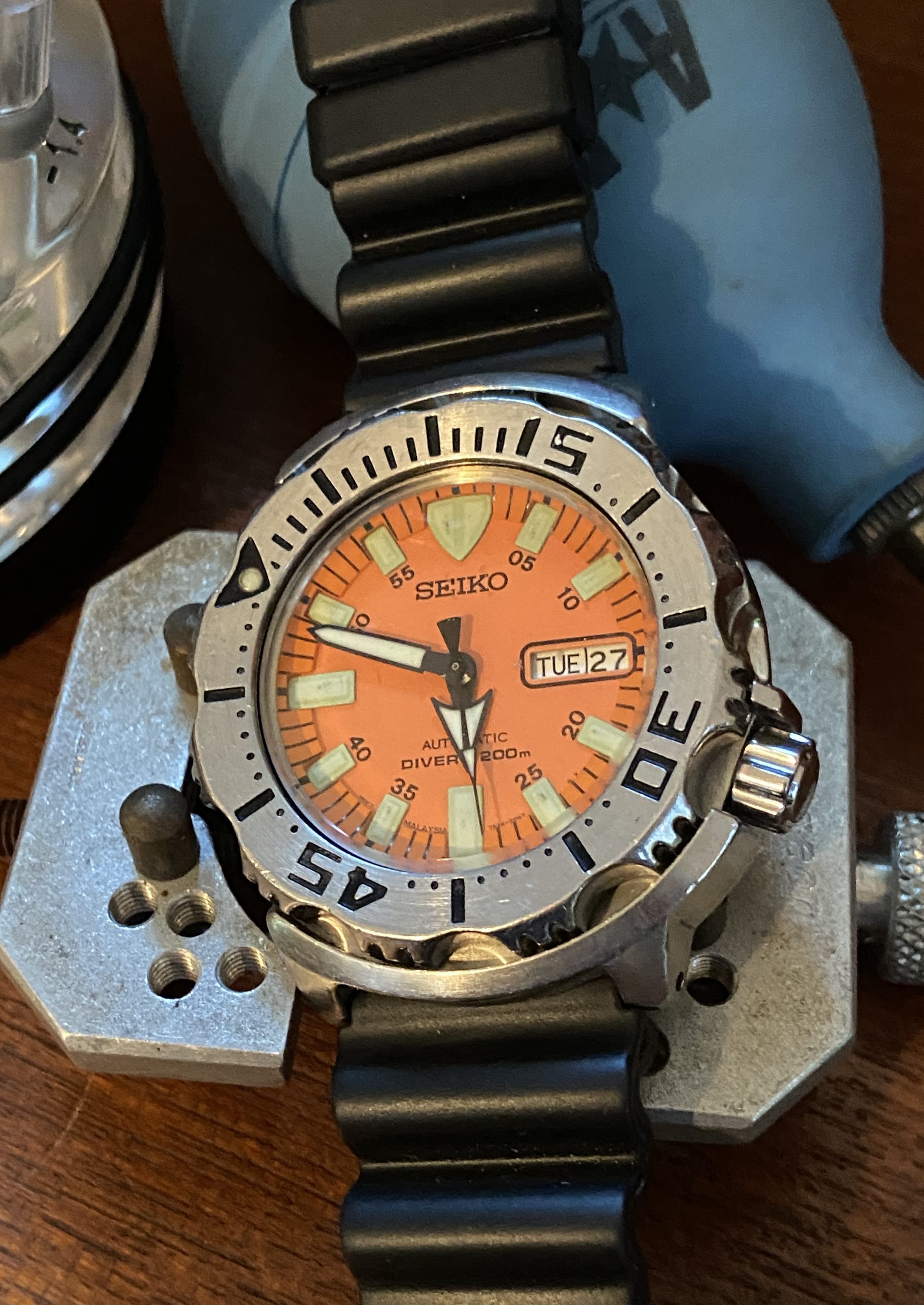 ORANGE Seiko 7S26-0351 Monster Malaysia 200 Meters Diver's Watch Project