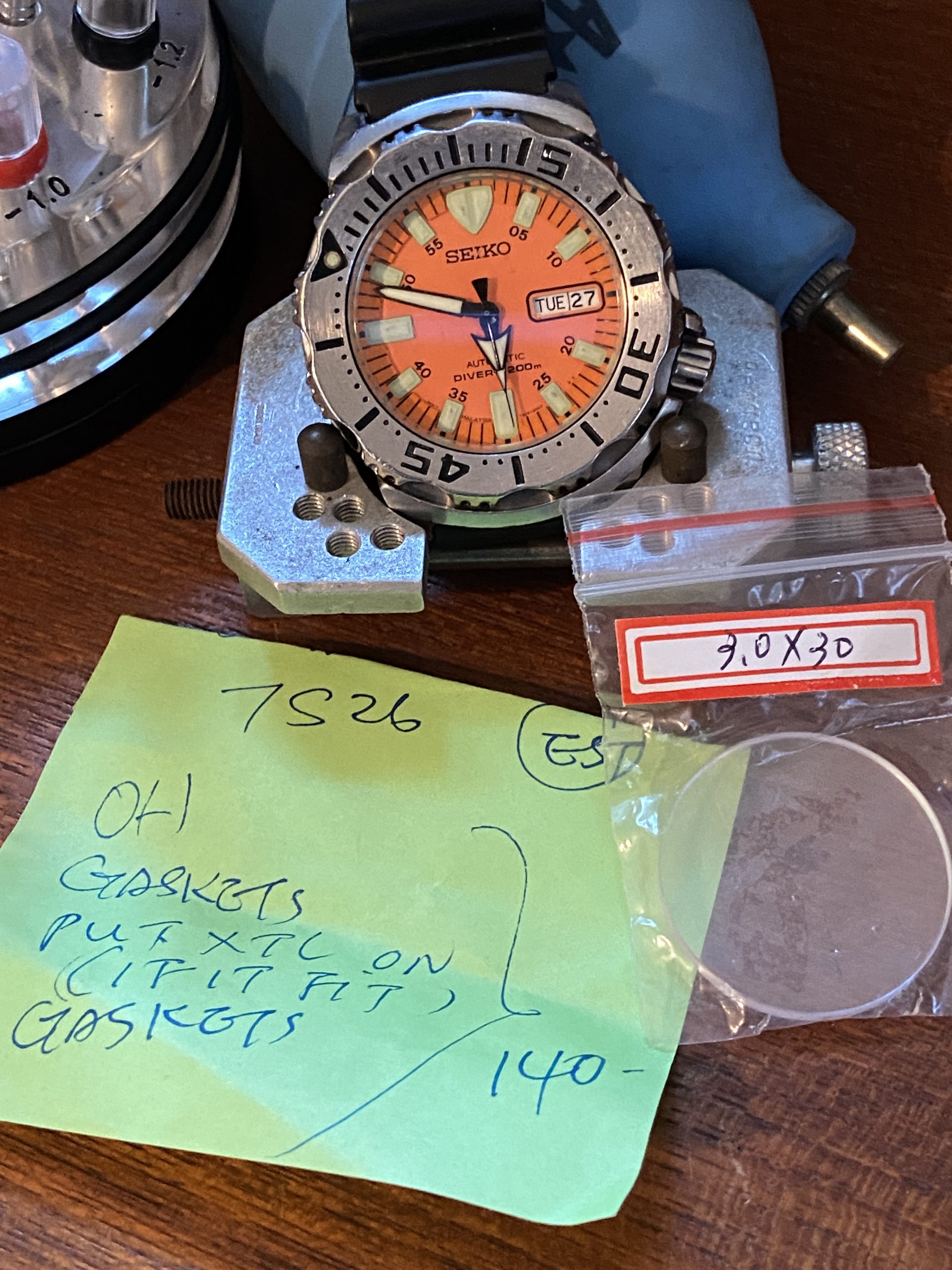 ORANGE Seiko 7S26-0351 Monster Malaysia 200 Meters Diver's Watch Project - Image 3