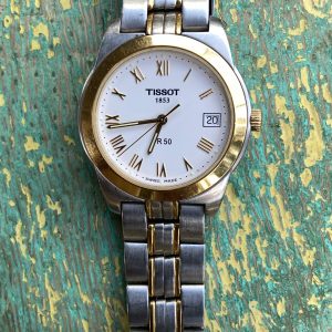 Tissot PR50 Two-Tone Silver & Gold Swiss Quartz Watch- Sapphire Crystal 36mm