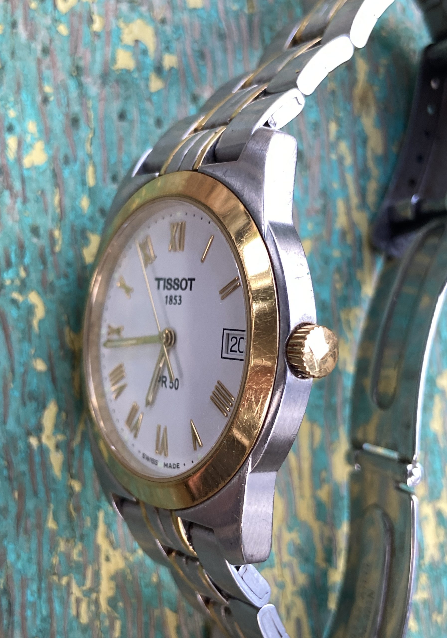 Tissot PR50 Two-Tone Silver & Gold Swiss Quartz Watch- Sapphire Crystal 36mm - Image 2