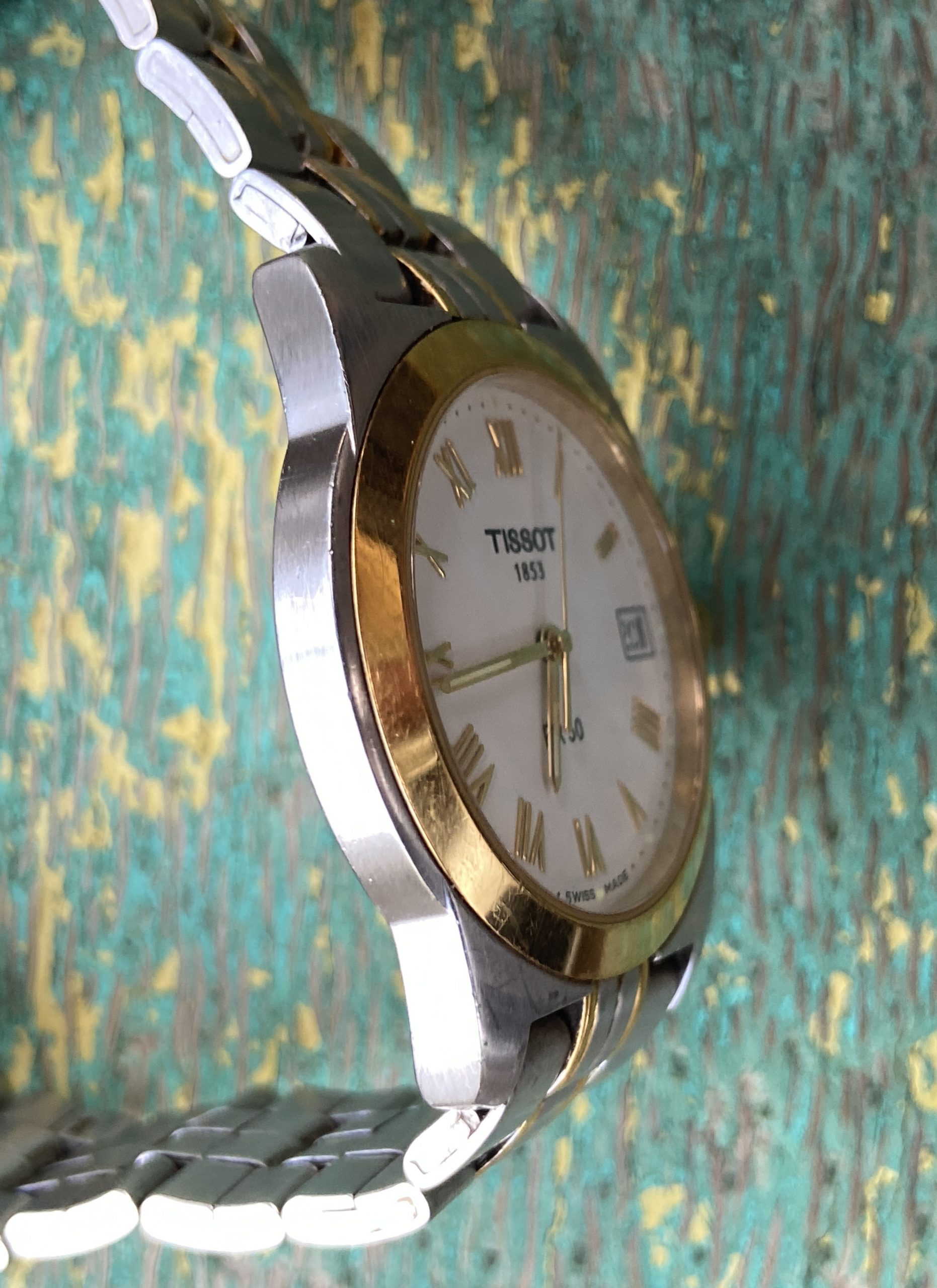 Tissot PR50 Two-Tone Silver & Gold Swiss Quartz Watch- Sapphire Crystal 36mm - Image 3