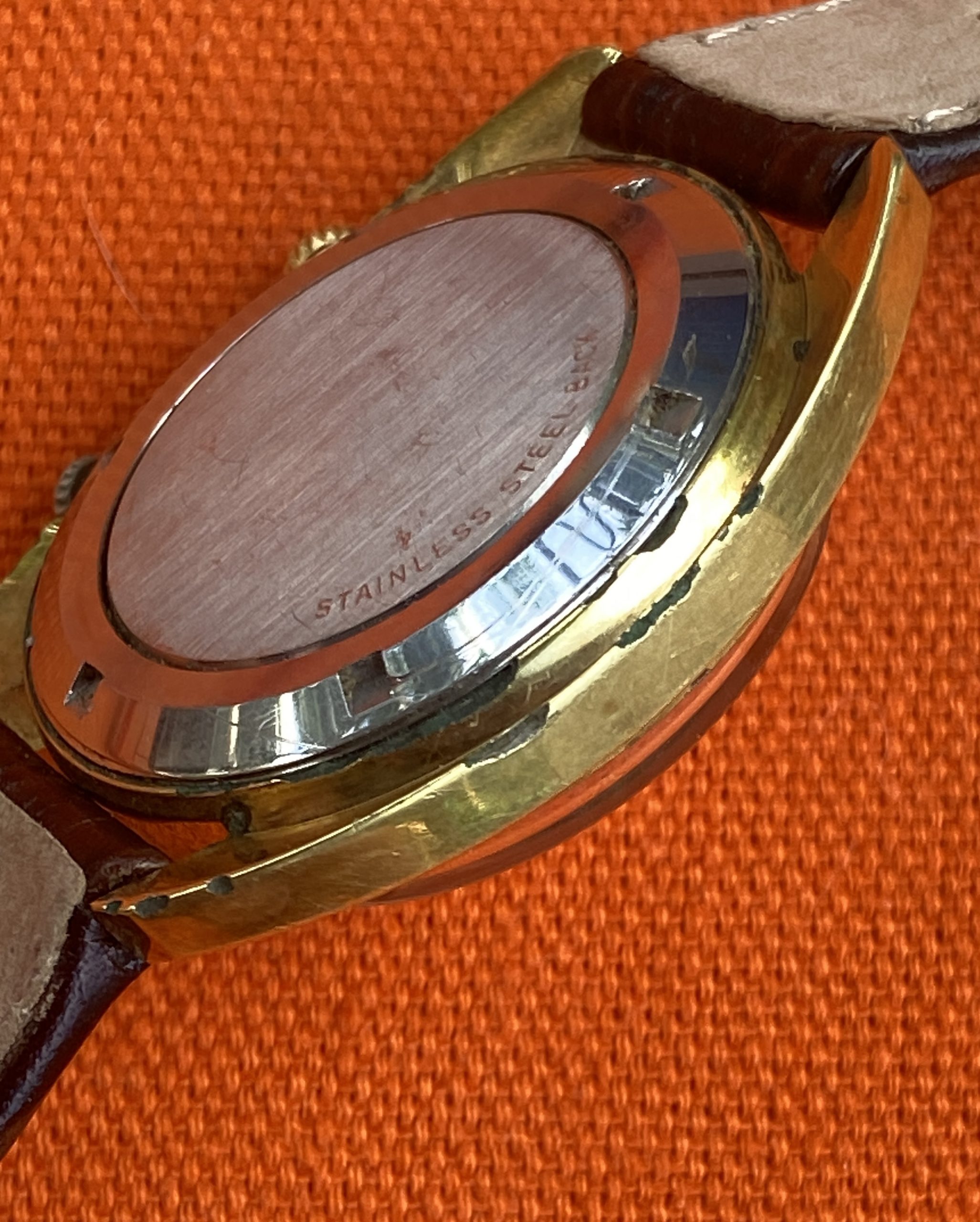 Vintage Girard-Perregaux Swiss Mechanical Alarm Watch Manual Wind 35mm - Image 4
