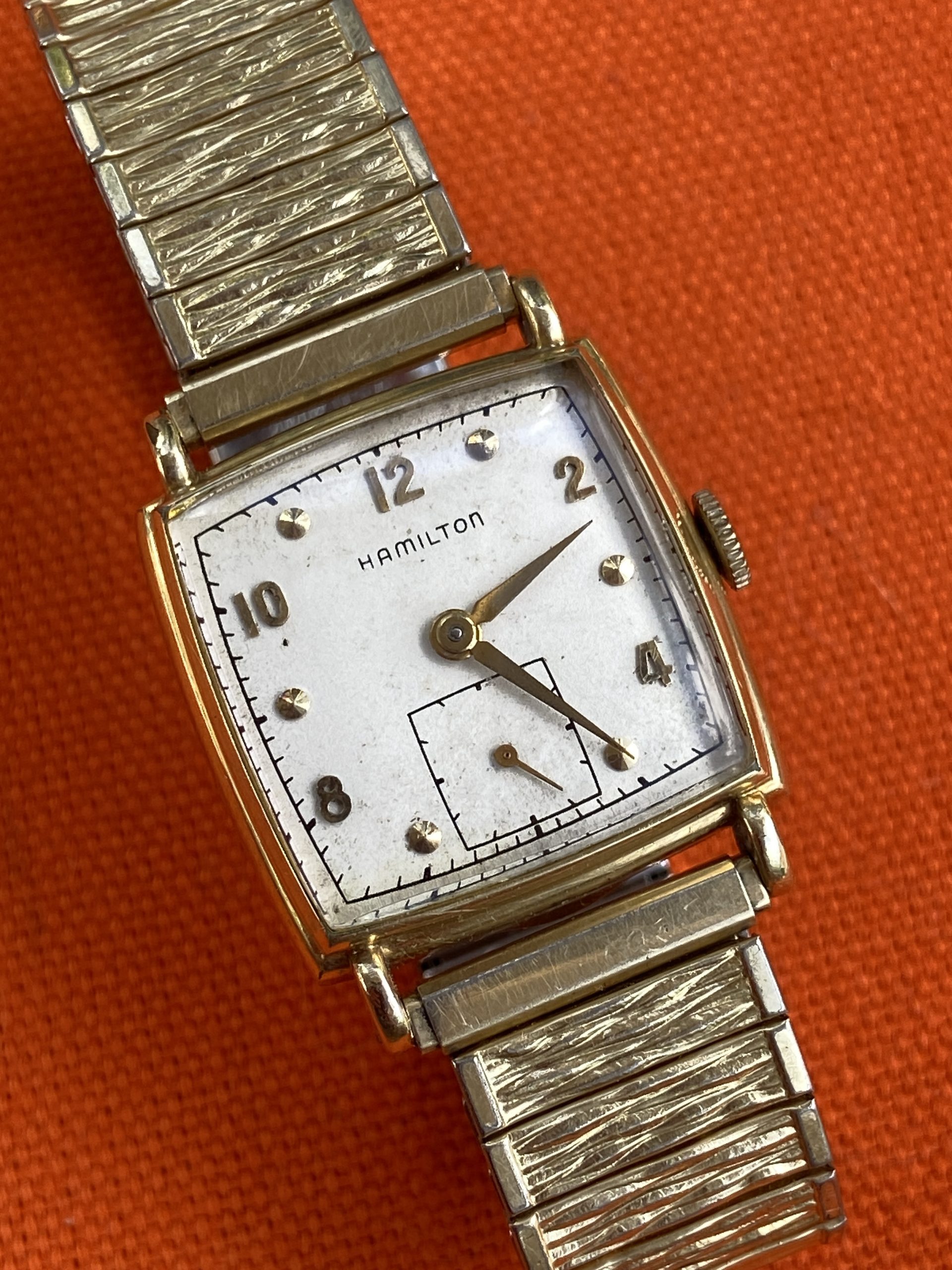 Vintage Men’s Hamilton Cal 747 Watch 14K GF Mechanical Wind 26mm