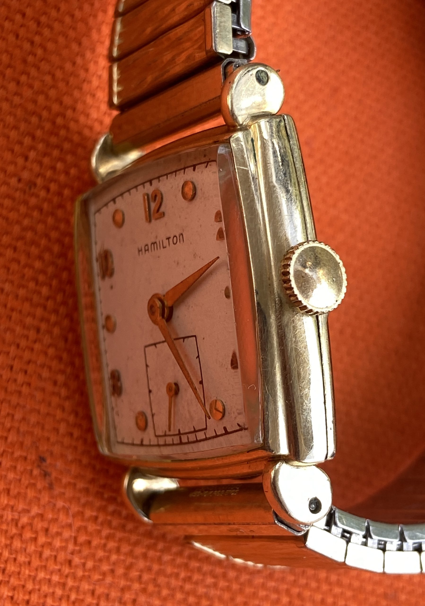 Vintage Men’s Hamilton Cal 747 Watch 14K GF Mechanical Wind 26mm - Image 2