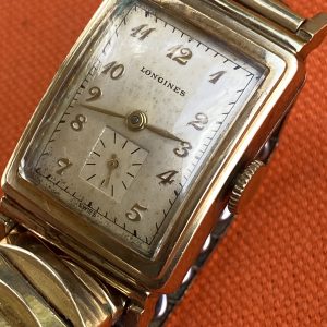 Vintage Longines Swiss“Tank” Style 10K Gold Filled  Watch Cal 76-17J-22mm