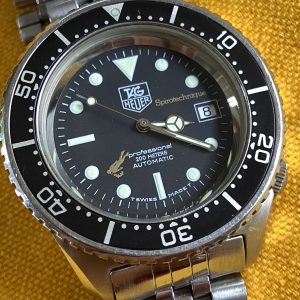Vintage TAG Heuer Spirotechnique Ref. 180.023 – Rare  M.R.P. S.A. Case